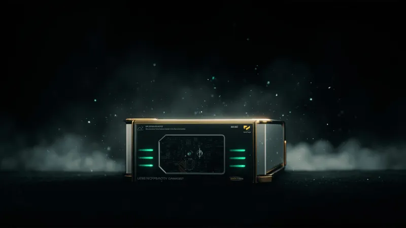 CryptoBox™ hardware security module device visualization showing tamper-resistant enclosure, hardware security chip, and encrypted data flow
